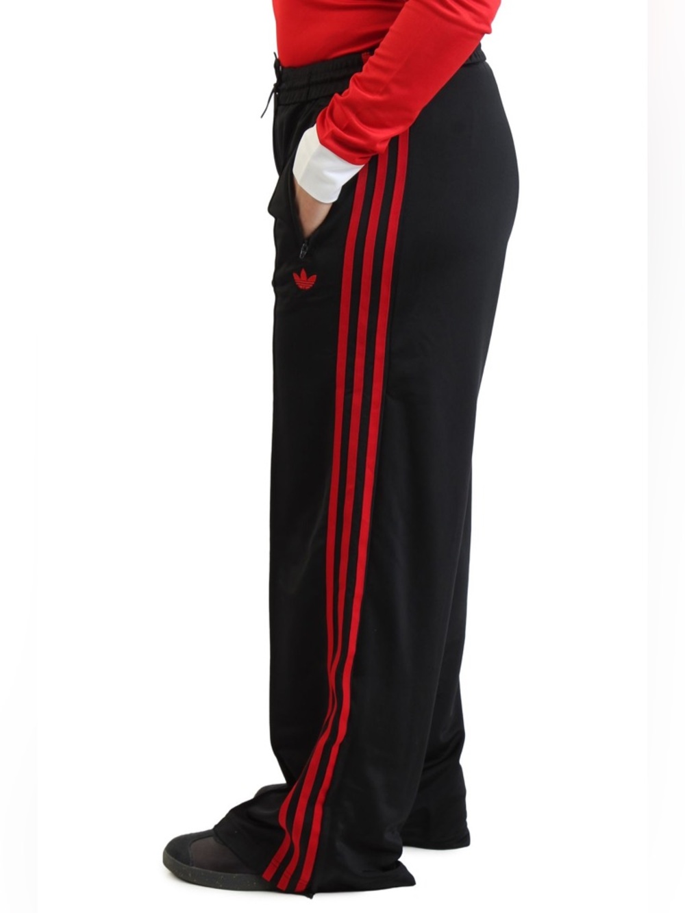 adidas Adicolor Classics Firebird Women’s Loose Track Pants Black/Red JW1226